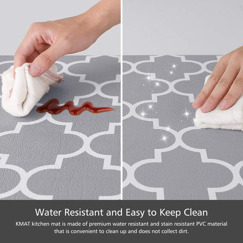 KMAT waterproof surface is easy to wipe clean after spills.