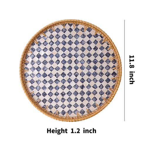 Kmelep durable decorative tray for long-lasting use on tables or shelves.