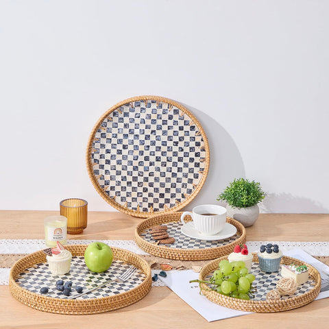 Kmelep wall-hanging tray doubles as decorative storage in living spaces.