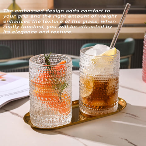 KMIGRUAN 15oz highball glasses, ideal for whiskey, beer, or juice