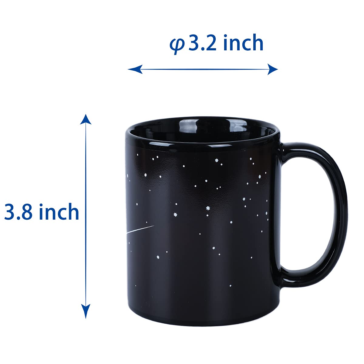 Kmiles 12oz ceramic mug ideal for tea, coffee, or cocoa and hand washing.
