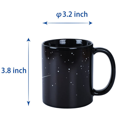 Kmiles 12oz ceramic mug ideal for tea, coffee, or cocoa and hand washing.