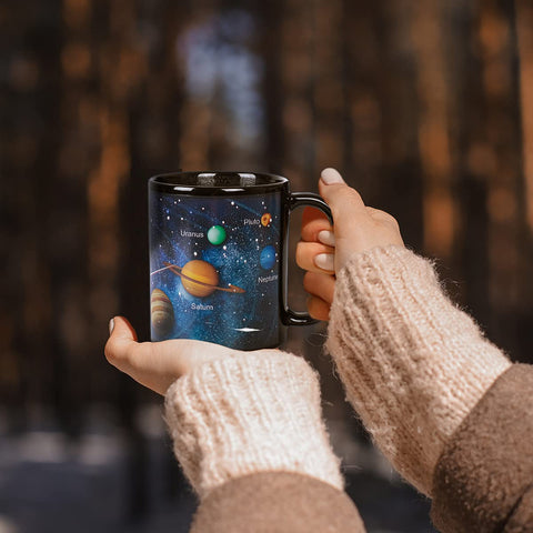 Kmiles cosmic gift mug ready for Xmas, birthdays, or celebrations.