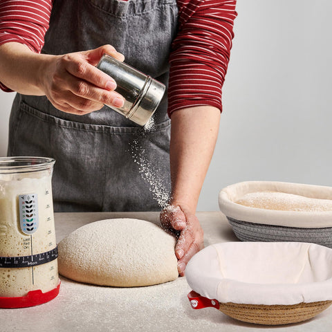 KNEADACE foldable design for compact, space-saving storage after baking