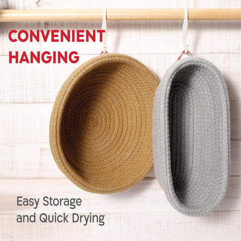 KNEADACE attached hanger for air-drying and tidy kitchen storage