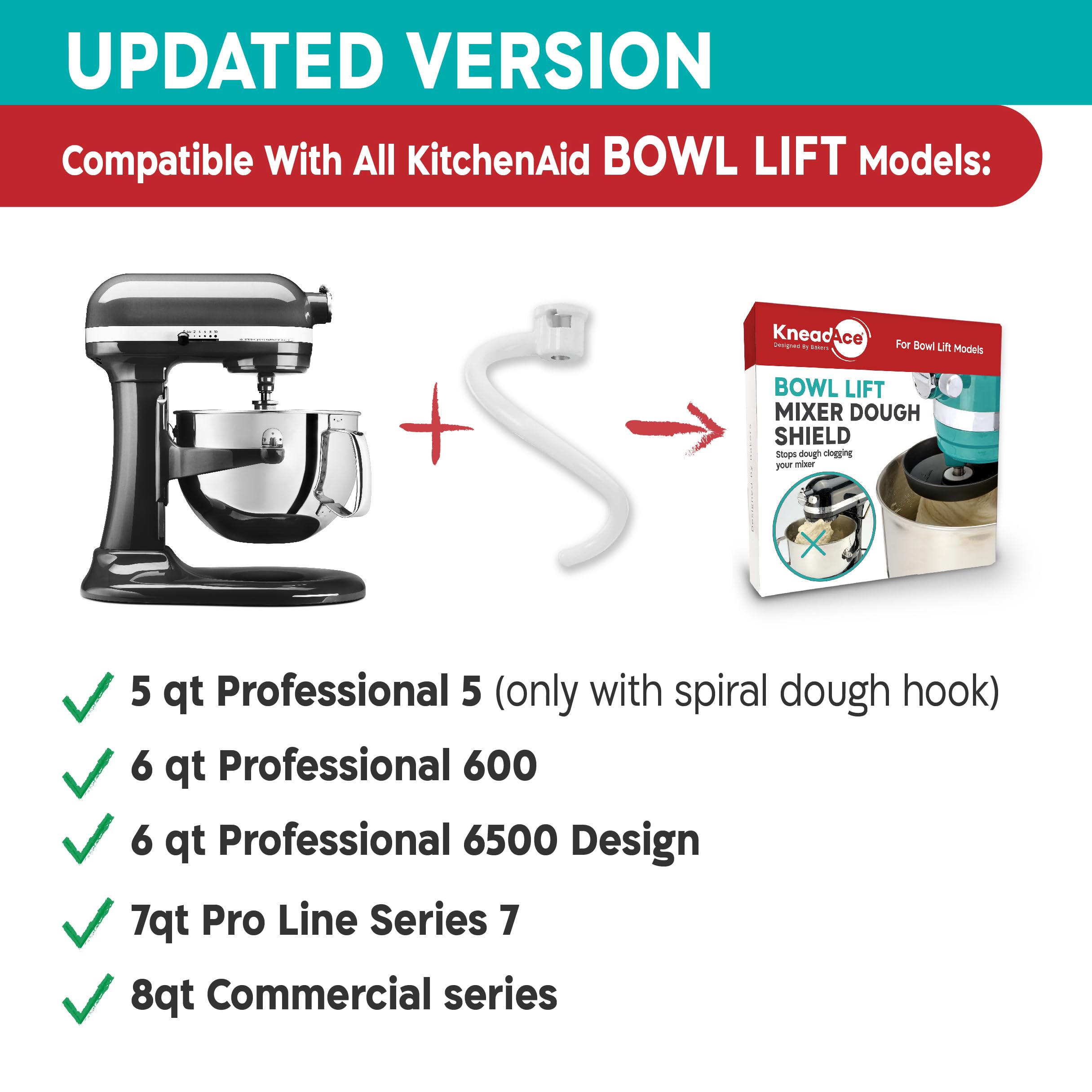 KNEADACE five-loaves batch capacity helps bake large batches
