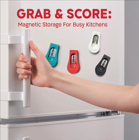KNEADACE metal-surface storage keeps the lame within easy reach.