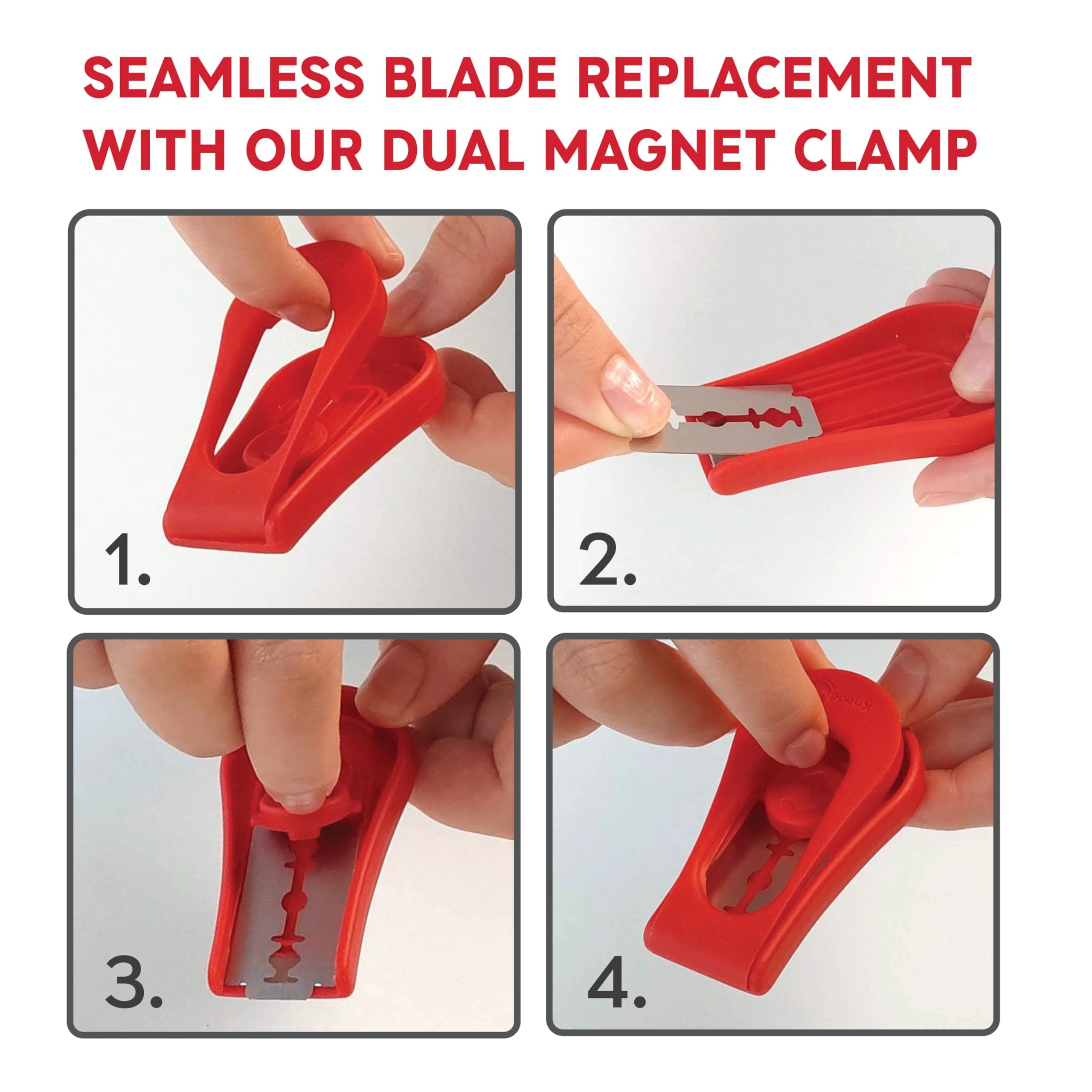 KNEADACE sharp razor blades deliver clean, professional-looking bread scores