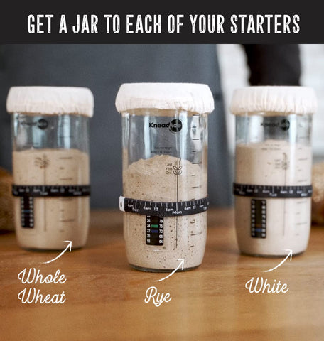 KNEADACE metal lid provides secure, airtight storage