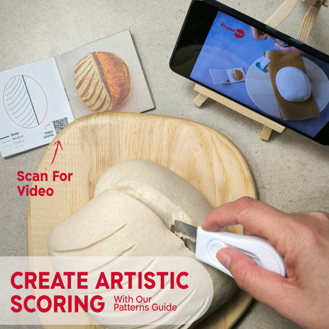 KneadAce pattern booklet offers creative scoring ideas for loaves