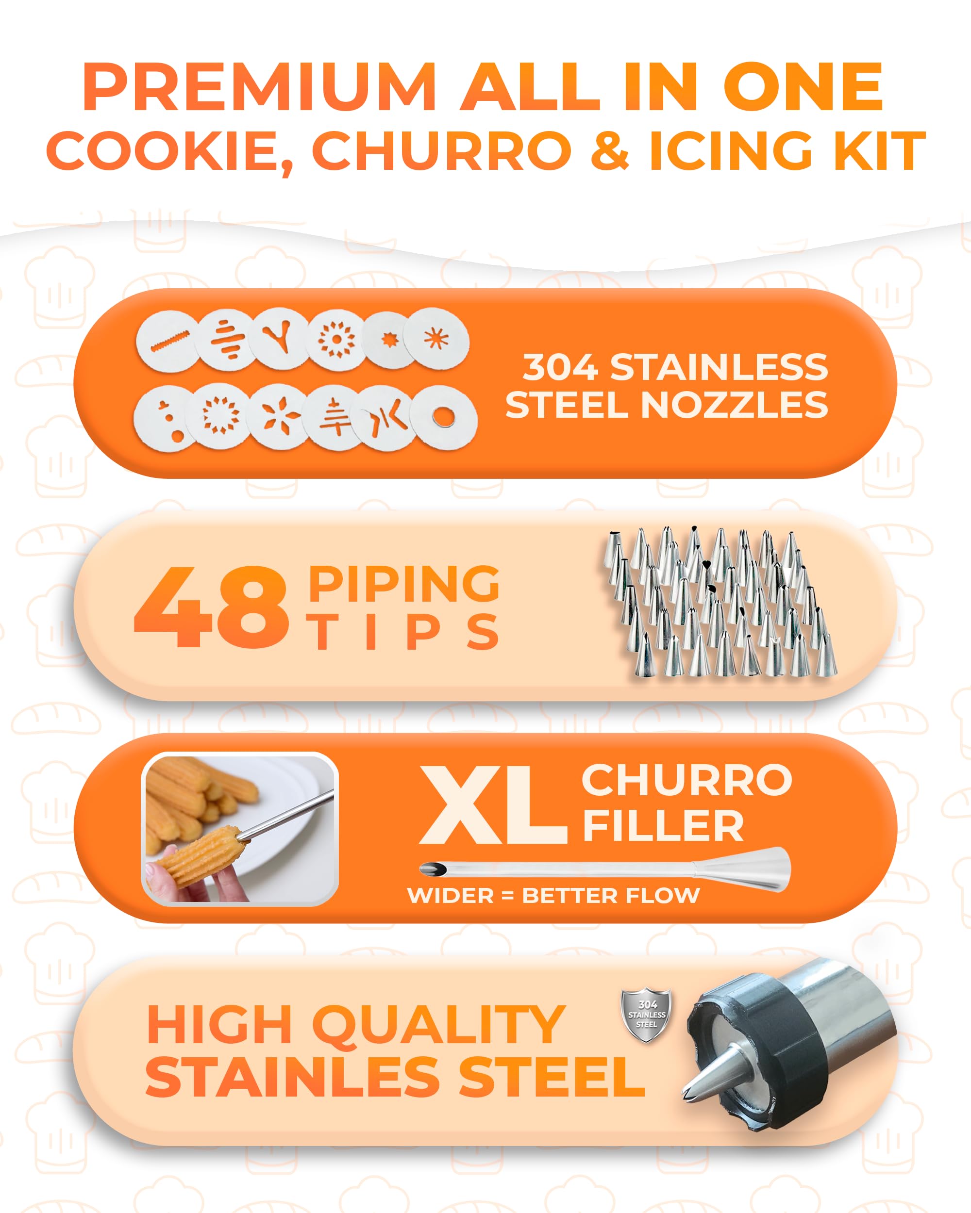 KneadEat premium 304 stainless steel build for lasting baking performance