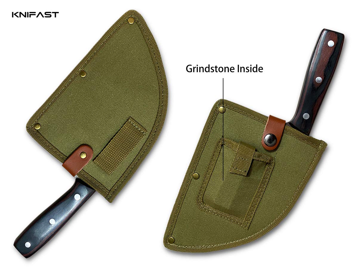 KNIFAST knife on cutting board highlights everyday kitchen versatility.