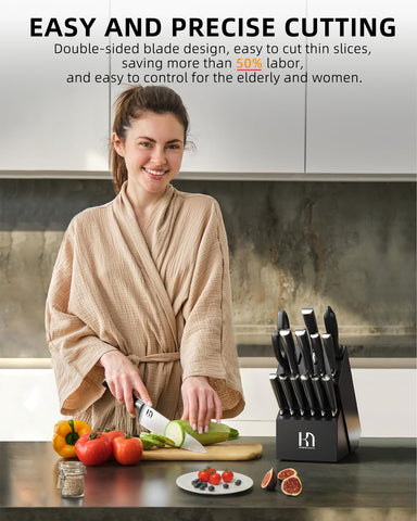 KnifeSaga 2026 bread knife with serrated edge for crusty loaves