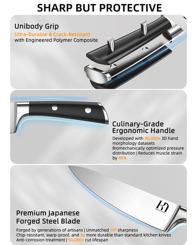 KnifeSaga 2026 slicing knife delivering clean, even slices