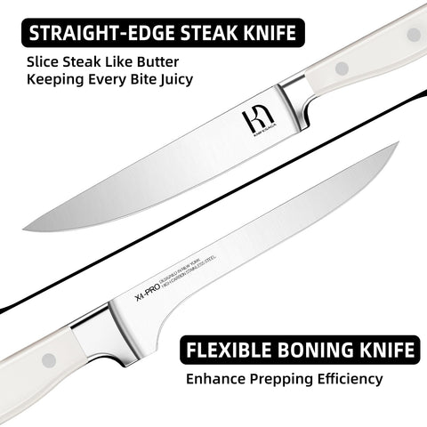 KnifeSaga 3.5-inch paring knife for precise trimming.