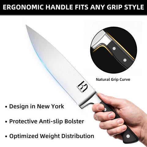 KnifeSaga boning knife in hand for precise meat prep.