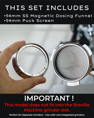 KNODOS 54mm puck screen enhances water flow and puck integrity during extraction.