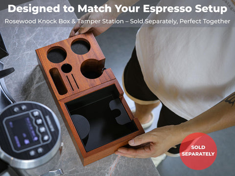 KNODOS Breville accessories kit organizer centralizes your coffee gear for smoother workflow.