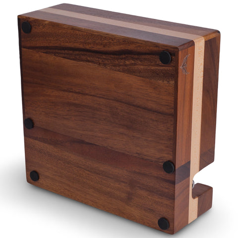 KNODOS large-capacity knock box keeps mornings uncluttered