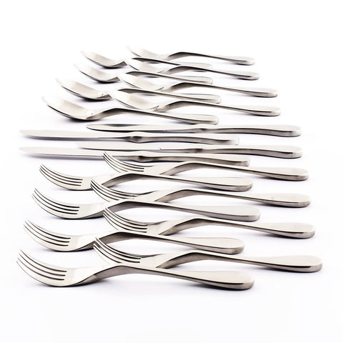 KNORK Original 20-piece dinner forks for elegant meals and easy cutting.