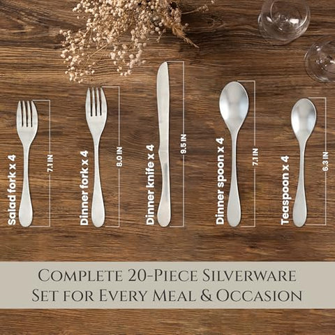 KNORK Original 20-piece knives designed for precise cutting and ergonomic balance.