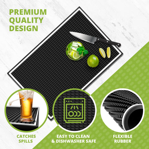 Knot and Style bar mat made of durable rubber for lasting use