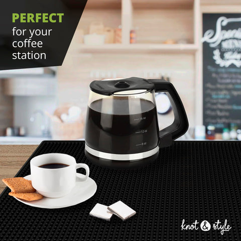 Knot and Style Bar Mat Set easy-to-clean mat for daily use.