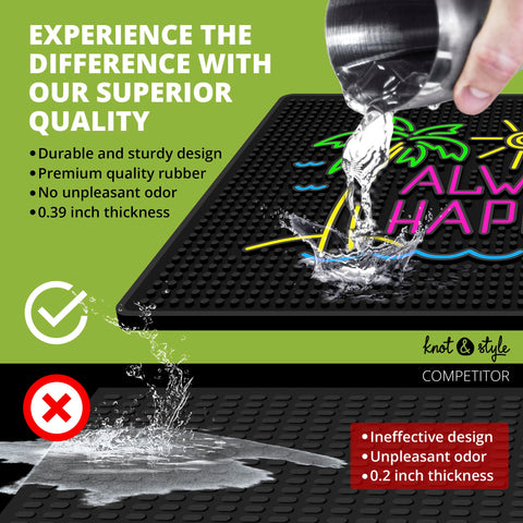 Knot and Style countertop protector prevents stains and scratches during prep.