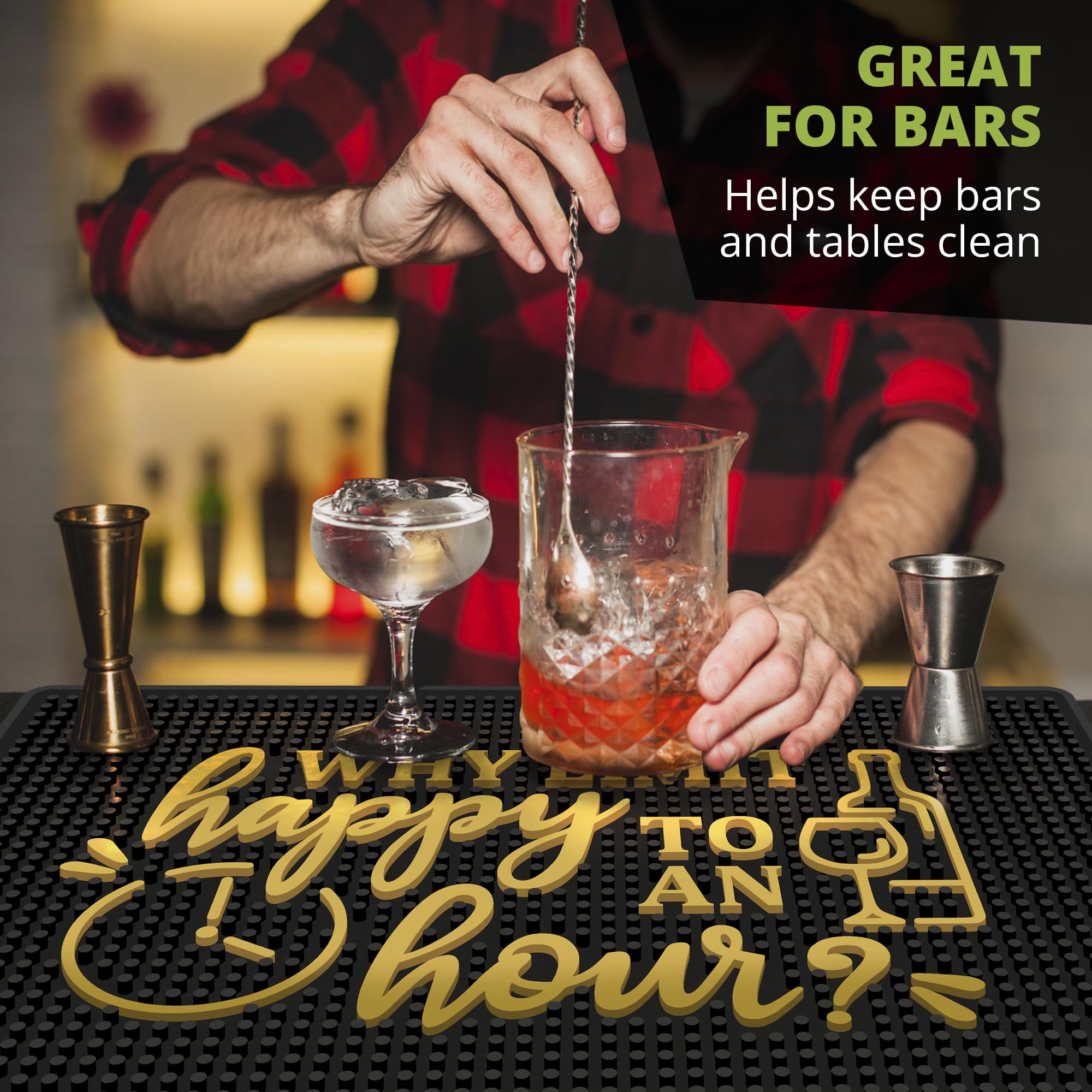 Knot and Style durable bar mat: built for long-lasting performance
