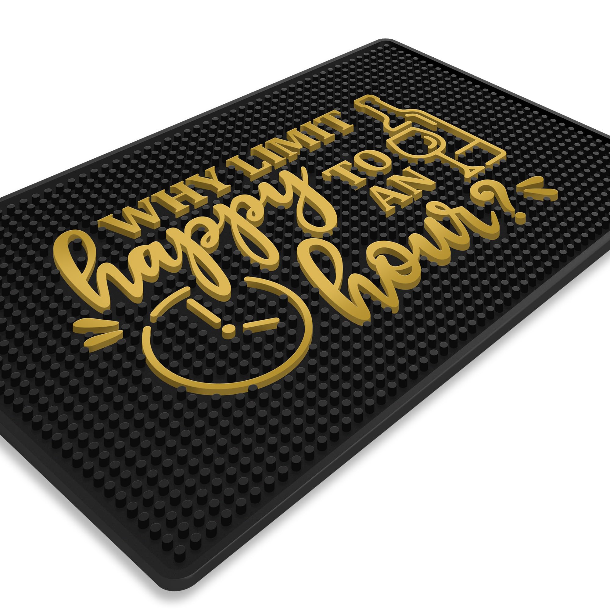 Knot and Style easy-clean bar mat: quick wipe-down and dry