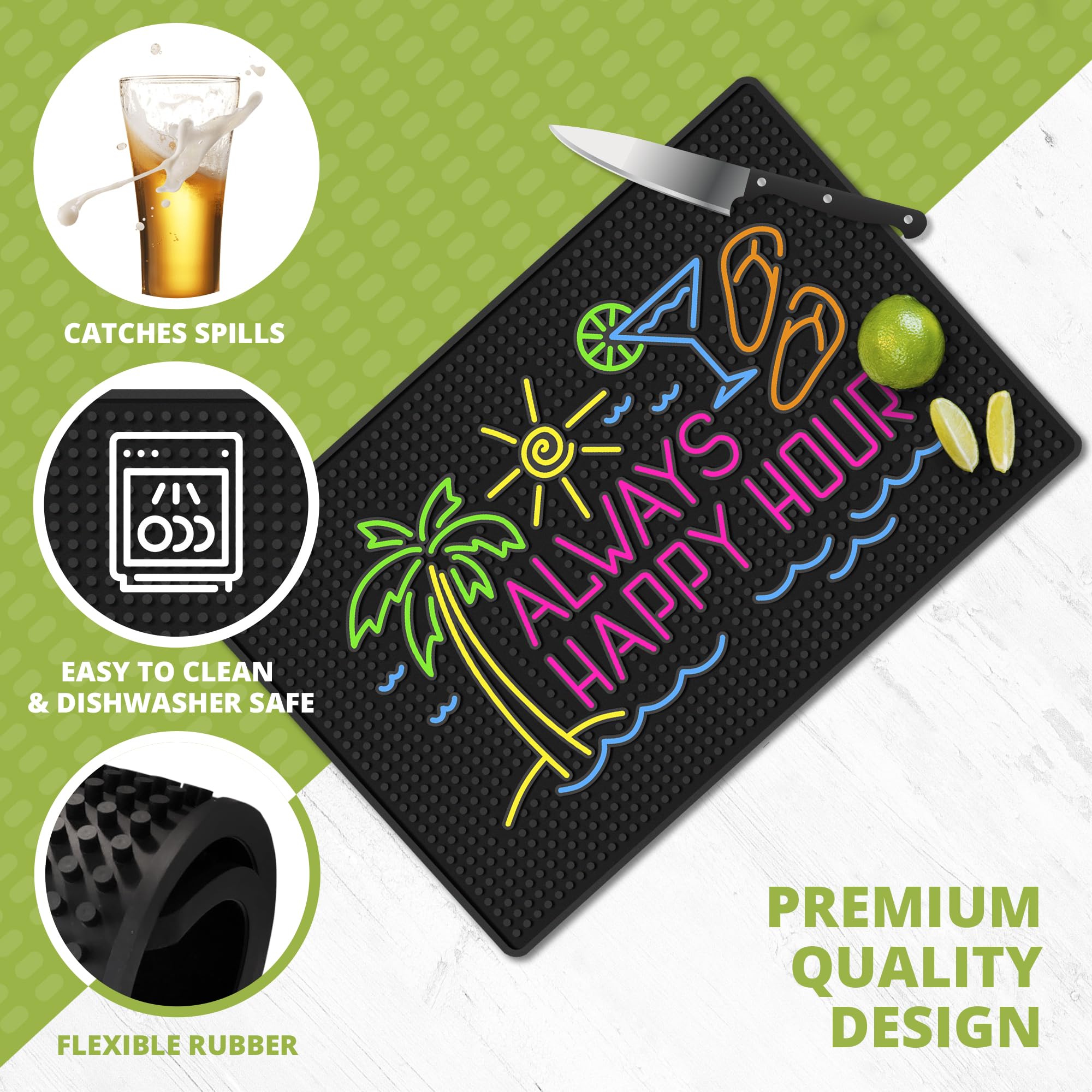 Knot and Style gift-perfect bar mat for home entertainers and hosts.