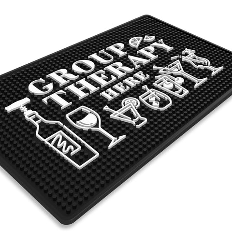 Knot and Style Group Therapy Bar Mat bartender-station companion.