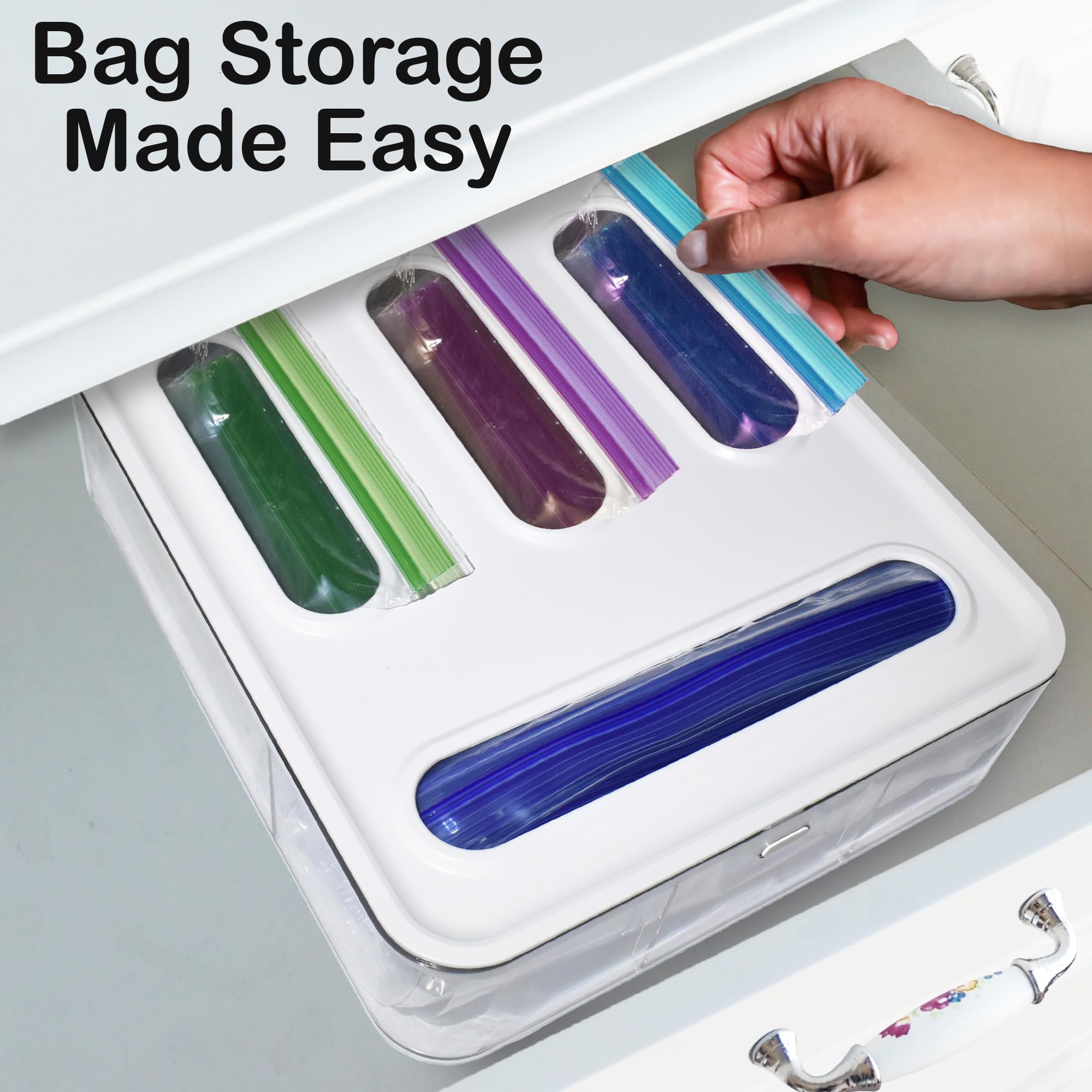 Knox bag dispenser top-load view for quick bag retrieval.