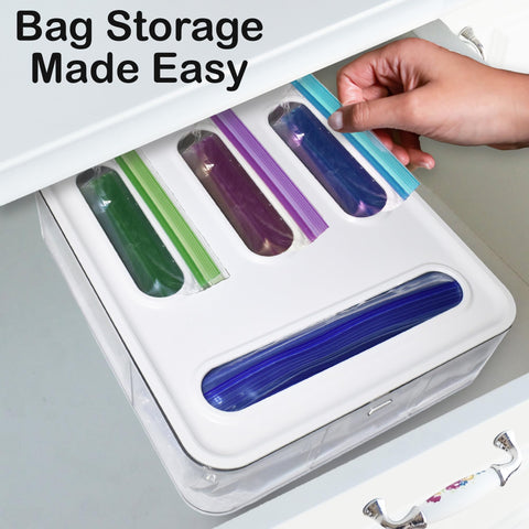 Knox bag dispenser top-load view for quick bag retrieval.