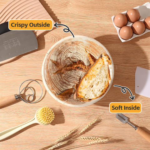 Koackl bread basket gift set ideal for handmade bread lovers.