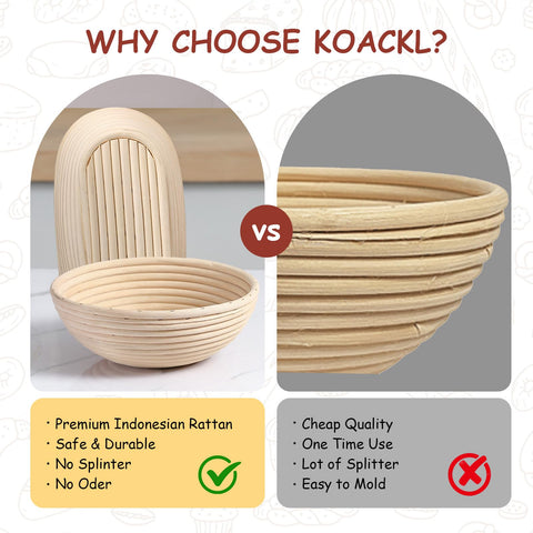 Koackl cleaning brush for quick cleanup after baking.