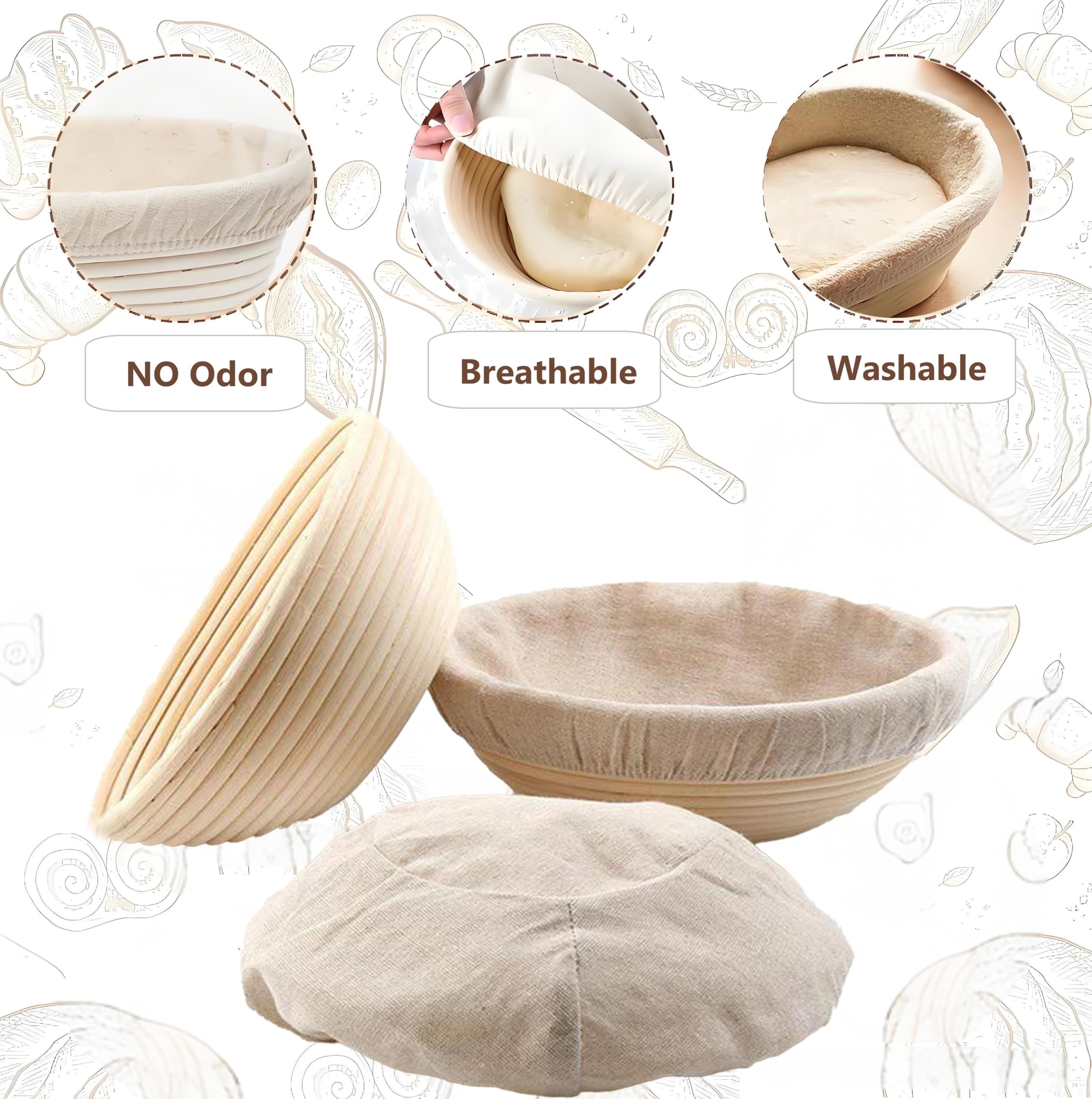 Koackl reusable bowl cover shielding dough during fermentation in a bowl.