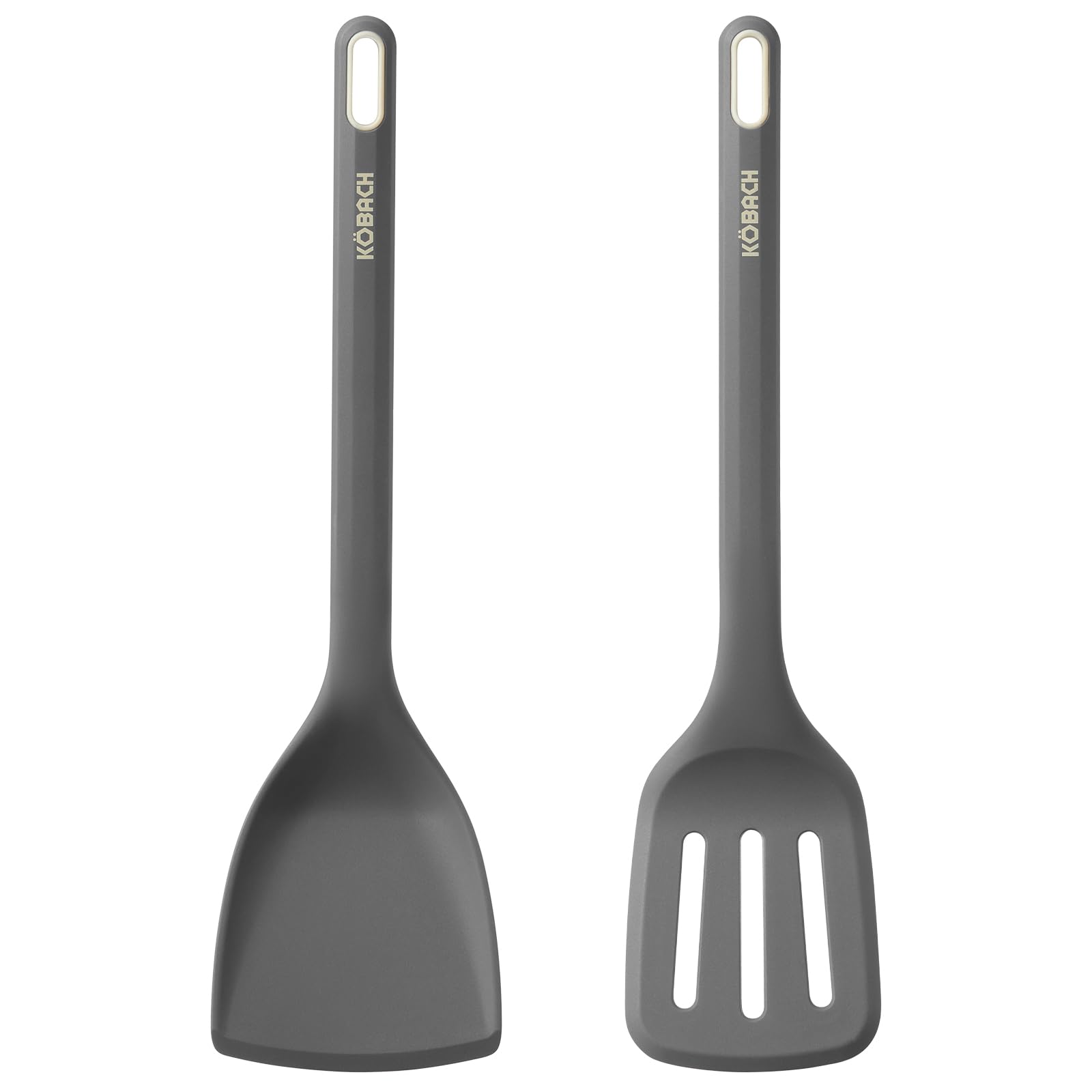 KOBACH 2-pack silicone spatula set—heat resistant for safe flipping
