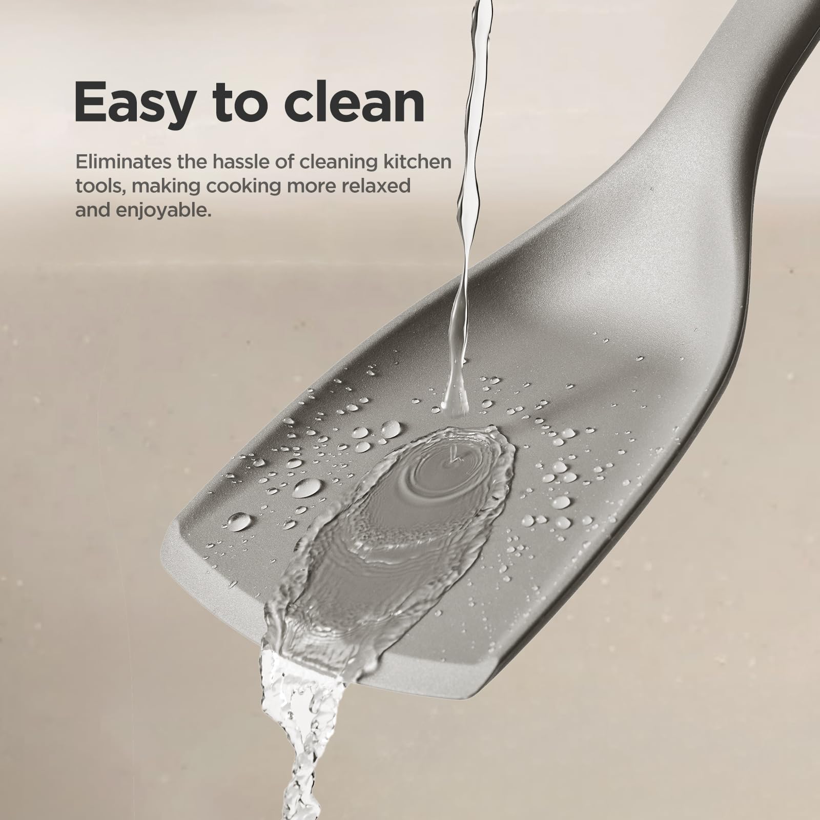 KOBACH one-piece silicone spatula for hygiene and easy cleaning