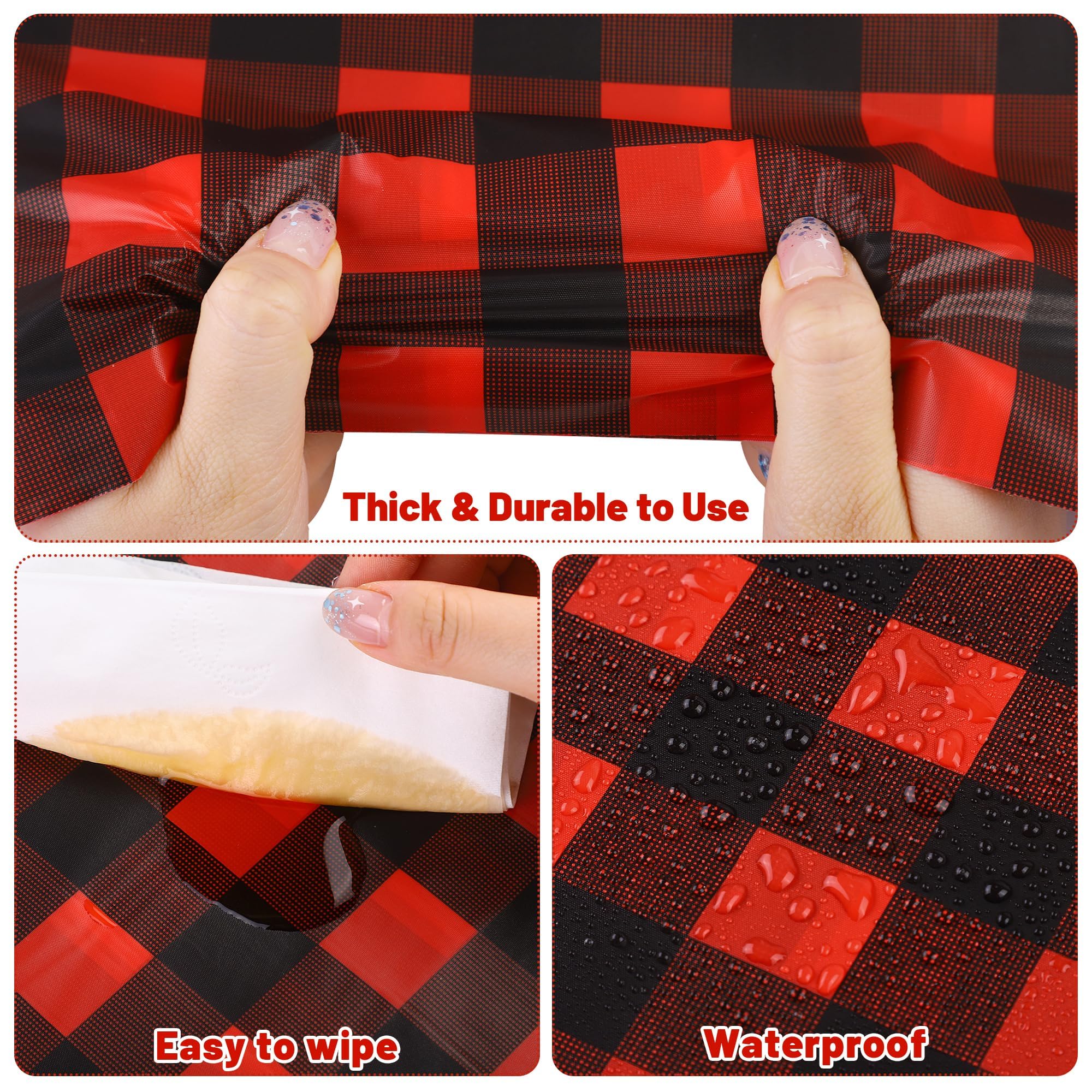 Kochorie disposable waterproof table cover protects surfaces during meals.