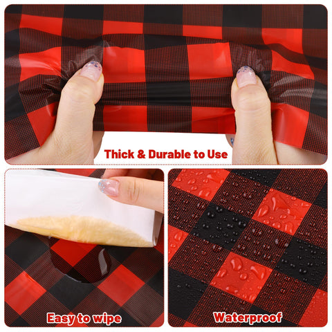 Kochorie disposable waterproof table cover protects surfaces during meals.