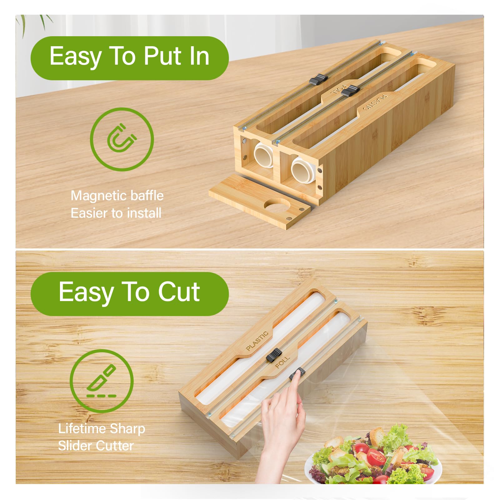 KOCWELL slim profile fits narrow drawers without bulk