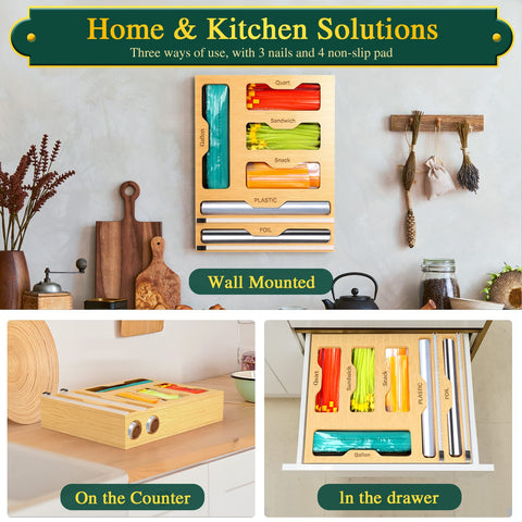 KOCWELL space-saving design ideal for drawers, counters, or wall mounting