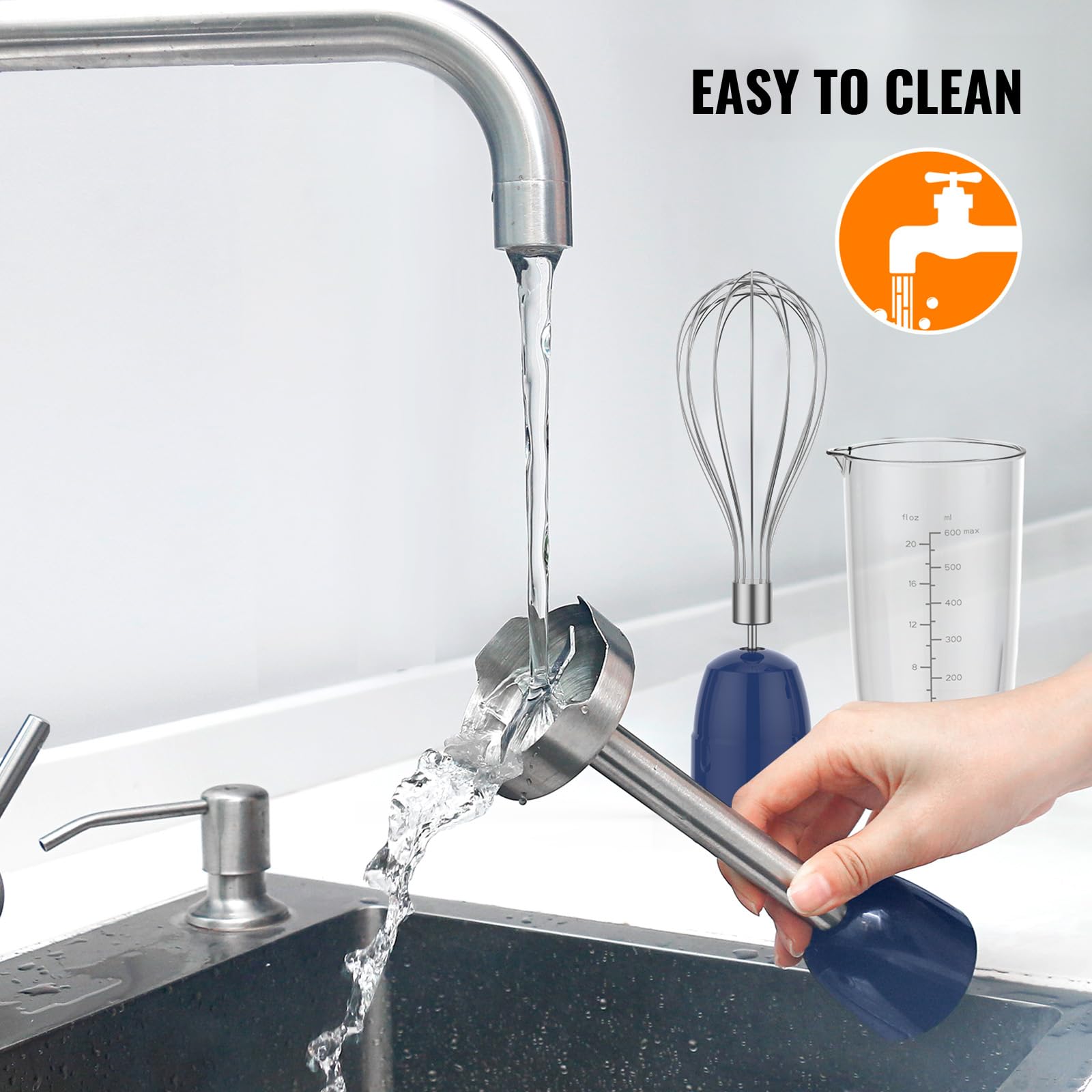 KOIOS 600ml beaker supports mess-free mixing and accurate measurements