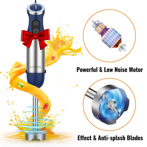 KOIOS detachable stick blender with one-click attachment changes
