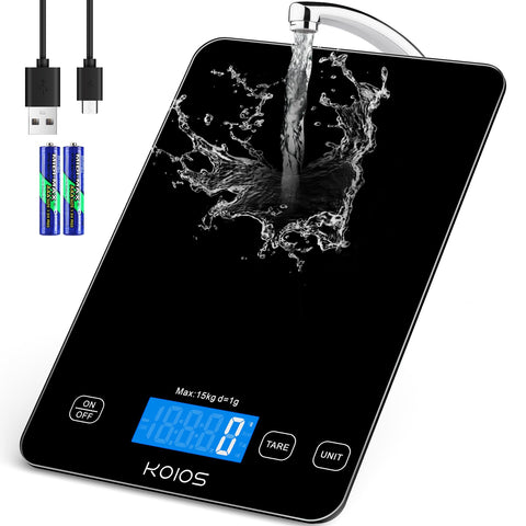 KOIOS food scale front view for precise cooking measurements.