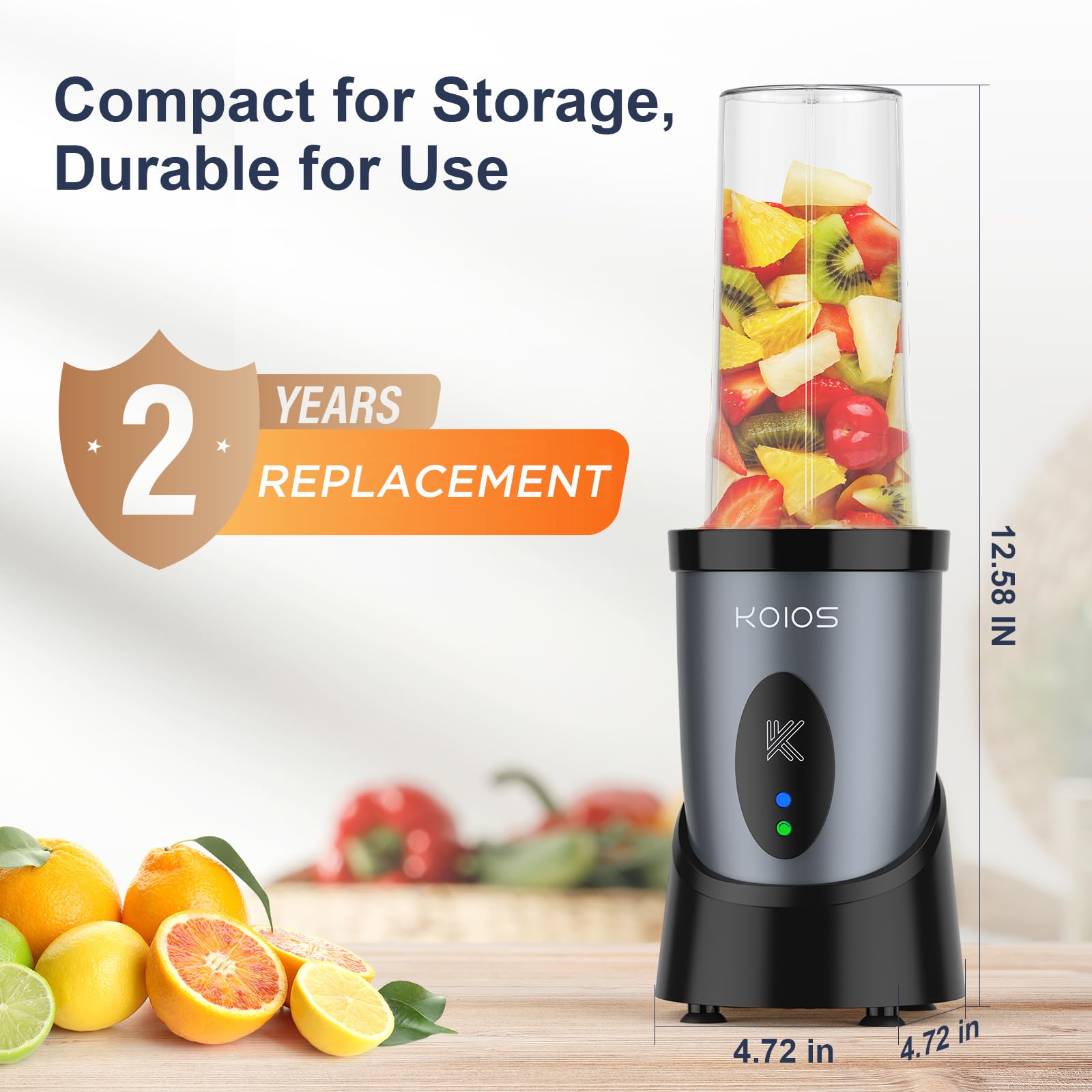 KOIOS BPA-free cups and lids for healthy, convenient drinking