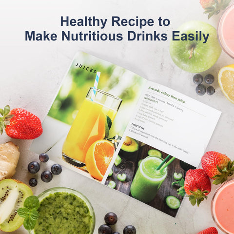 KOIOS recipe book included for creating nutritious drinks and mixes