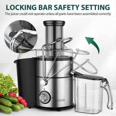 KOIOS safety lock and overheating protection for safe operation.
