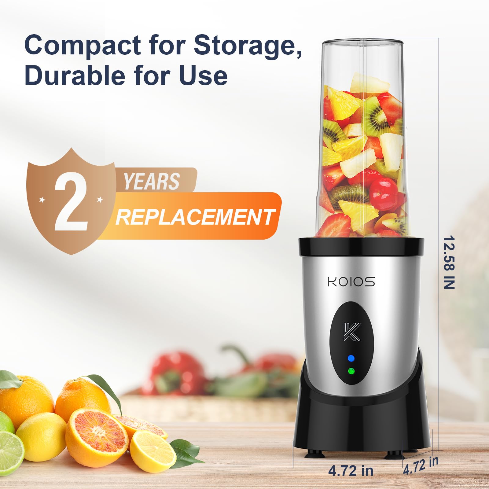 KOIOS BPA-free cups ensure safe, healthy sipping anywhere.